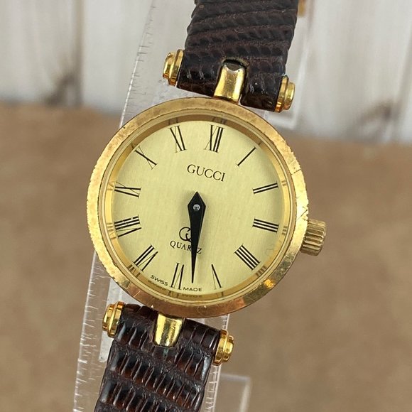 Vintage Gucci 200l 8k 10 Micron Gold 